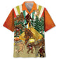 Hawaiian Shirt / Adults / S Let's Go Camping Bigfoot Beer Hawaiian Shirt