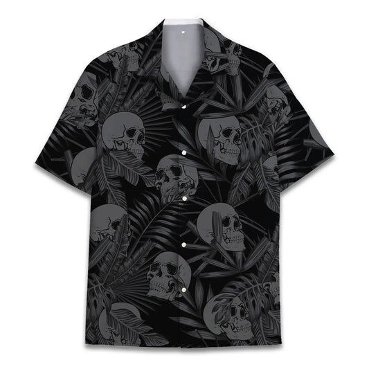 Hawaiian Shirt / Adults / S Skull Unisex Hawaiian Shirt Aloha Shirt