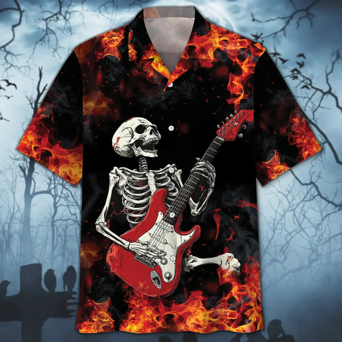 Let's Rock Guitar Hawaiian Shirt
