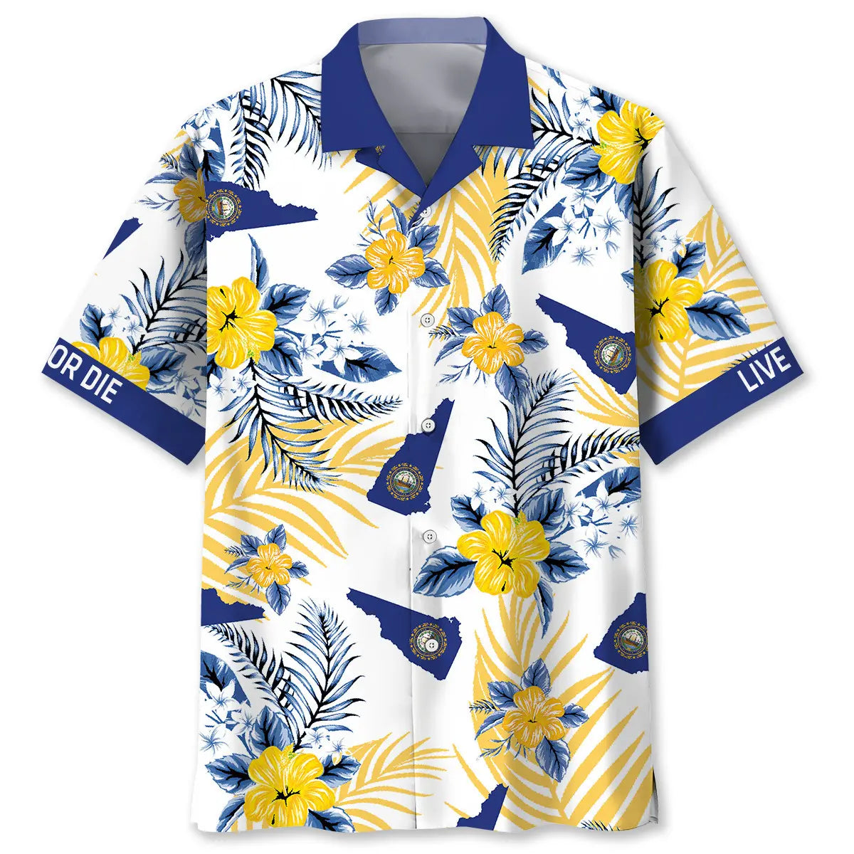 Hawaiian Shirt / Adults / S Live Free Or Die Hawaiian Shirt