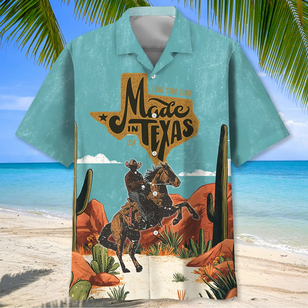 Lone Star State Made In Texas Hawaiian Shirt