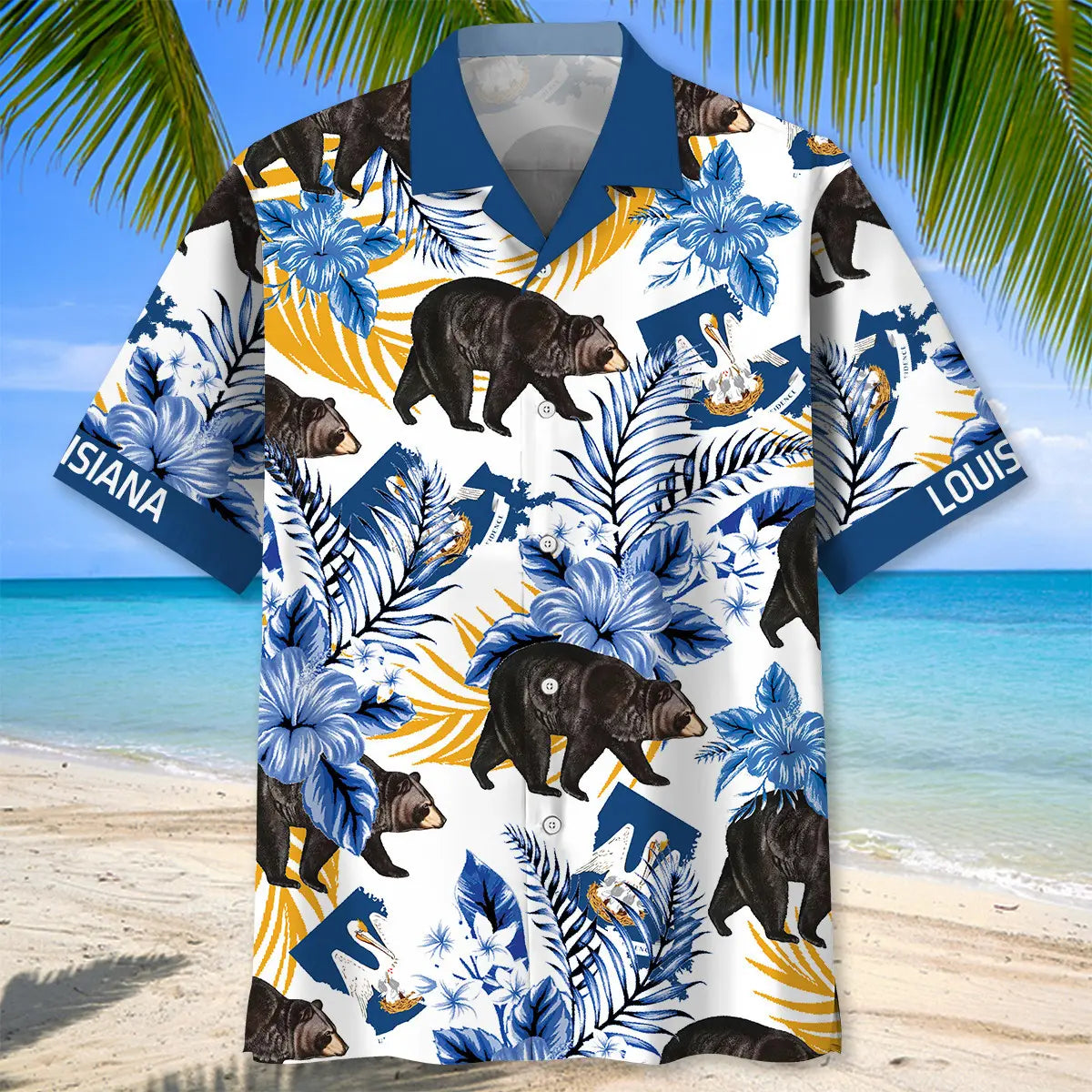 Louisiana State Bear Proud Hawaiian Shirt