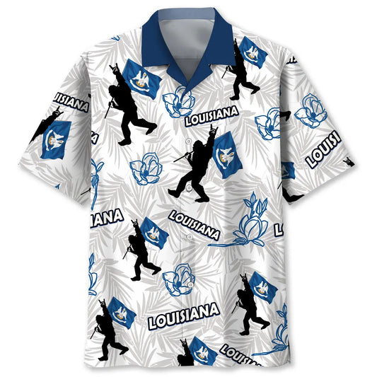 Hawaiian Shirt / Adults / S Lousiana Bigfoot Hawaiian Shirt