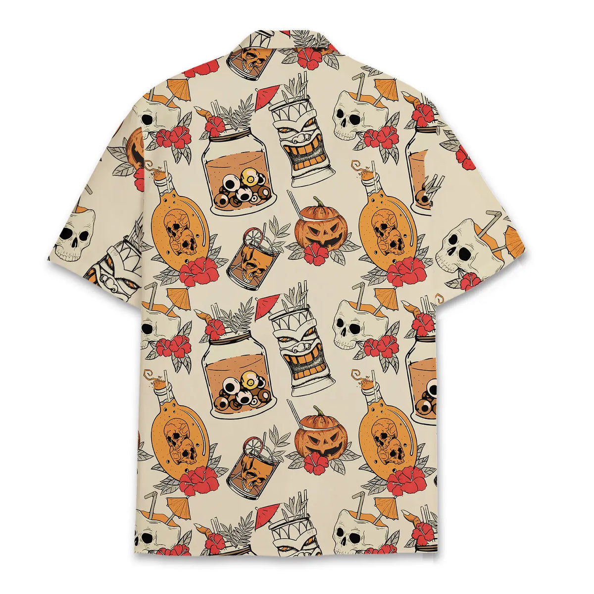Halloween Skull Unisex Hawaiian Shirt Aloha Shirt