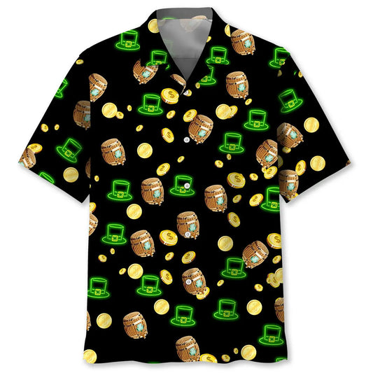 Hawaiian Shirt / Adults / S Lucky Neon Irish St.Patrick Day Hawaiian Shirt