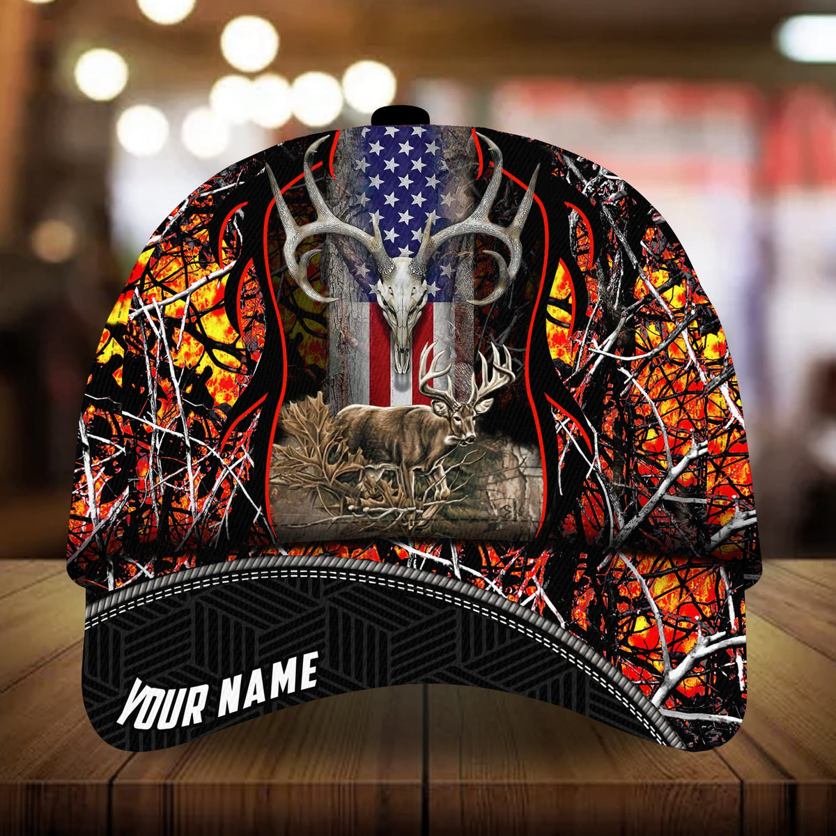Awesome Deerhorn Hunting Personalized – Classic Cap