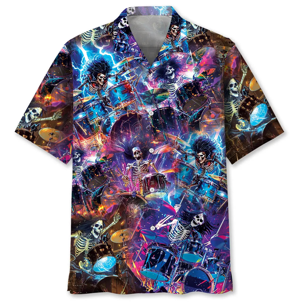 Hawaiian Shirt / Adults / S Maddest Drummer Hawaiian Shirt