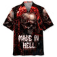 Hawaiian Shirt / Adults / S Made In Hell Monster Skull Hawaiian Shirt