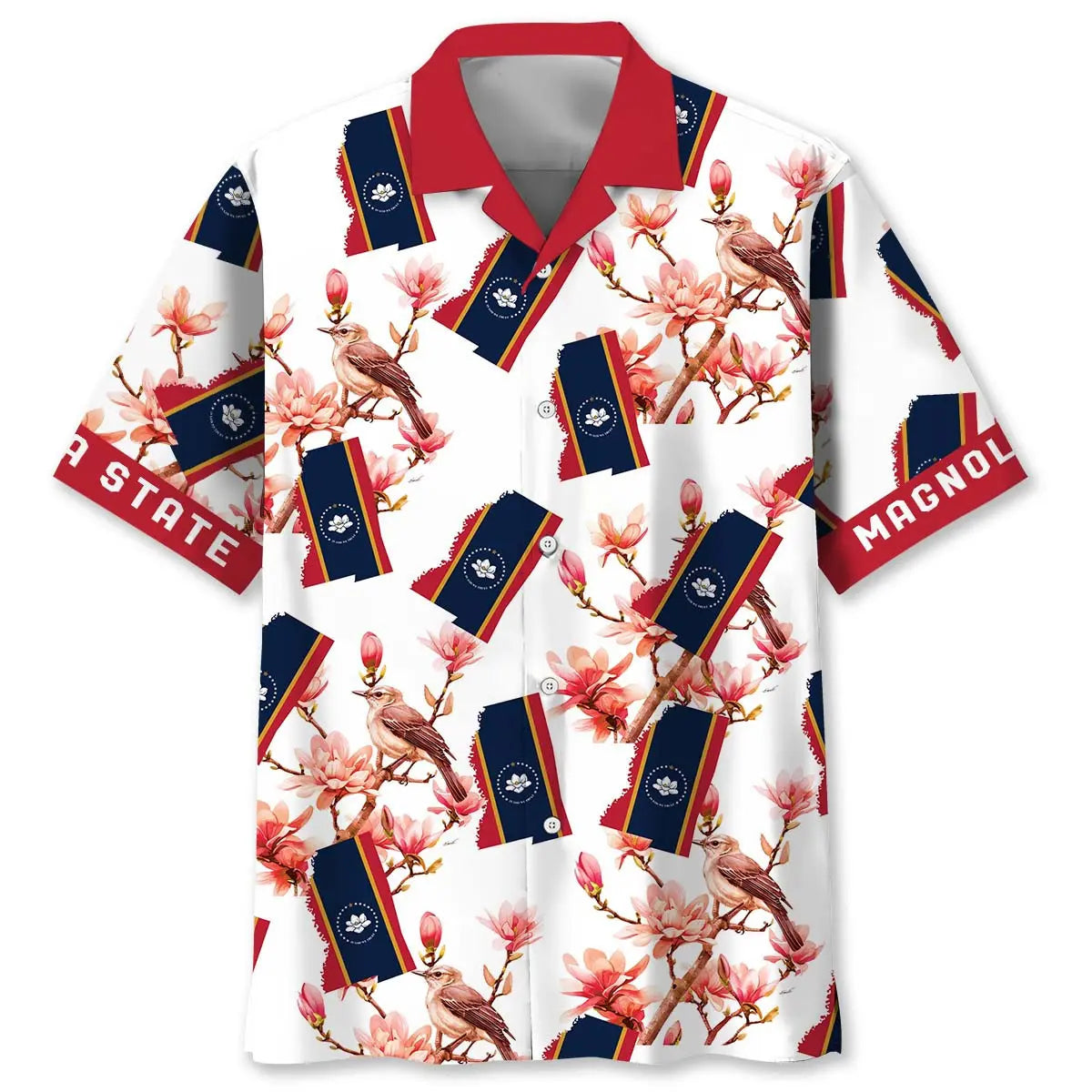 Hawaiian Shirt / Adults / S Magnolia State Proud Hawaiian Shirt
