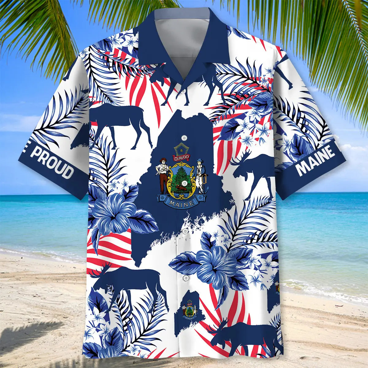 Maine Proud Hawaiian Shirt