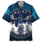 Hawaiian Shirt / Adults / S Maine Proud State Night Hawaiian Shirt