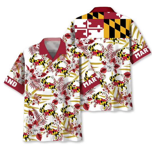 Hawaiian Shirt / Adults / S Maryland Proud Hawaiian Shirt