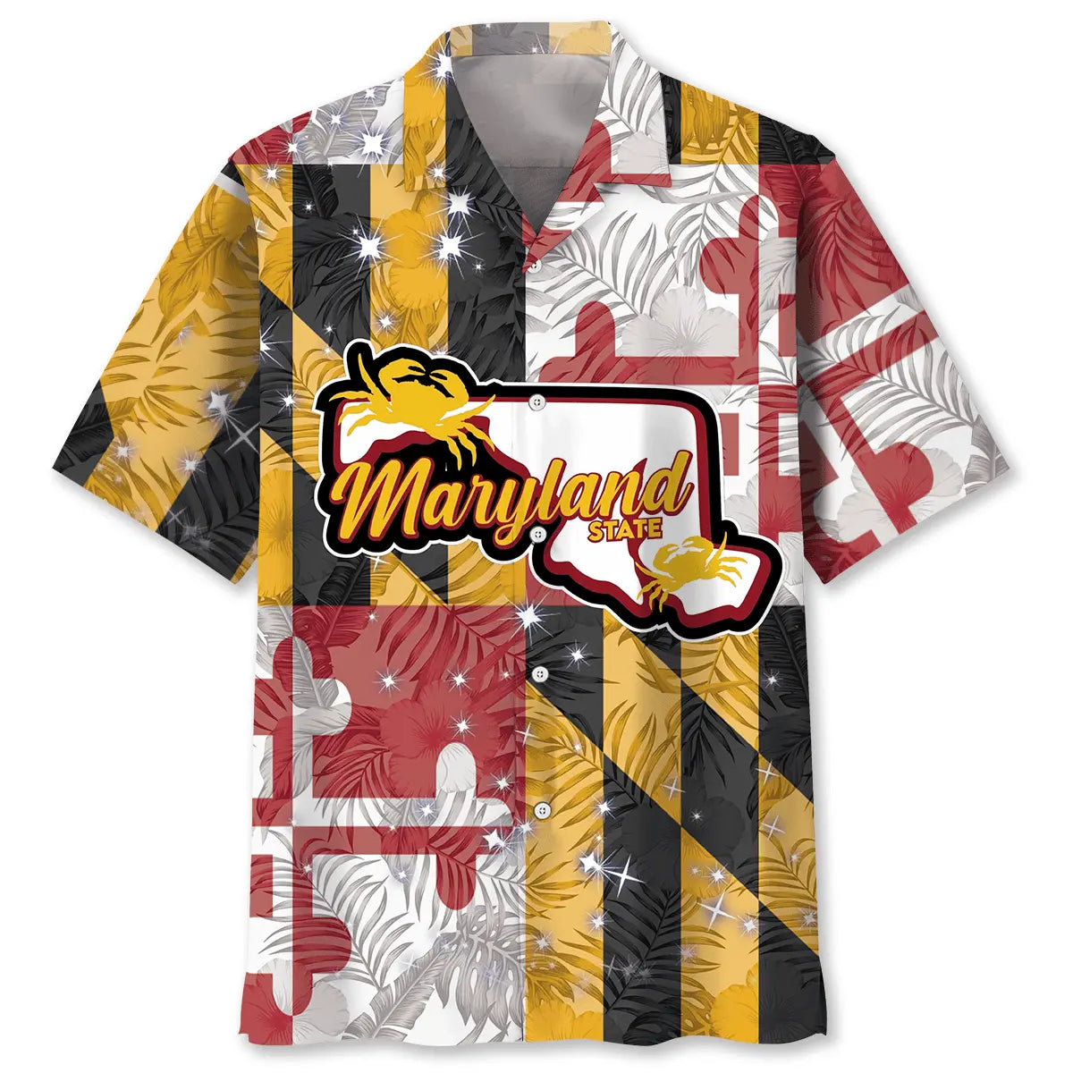 Hawaiian Shirt / Adults / S Maryland Proud Vintage Hawaiian Shirt