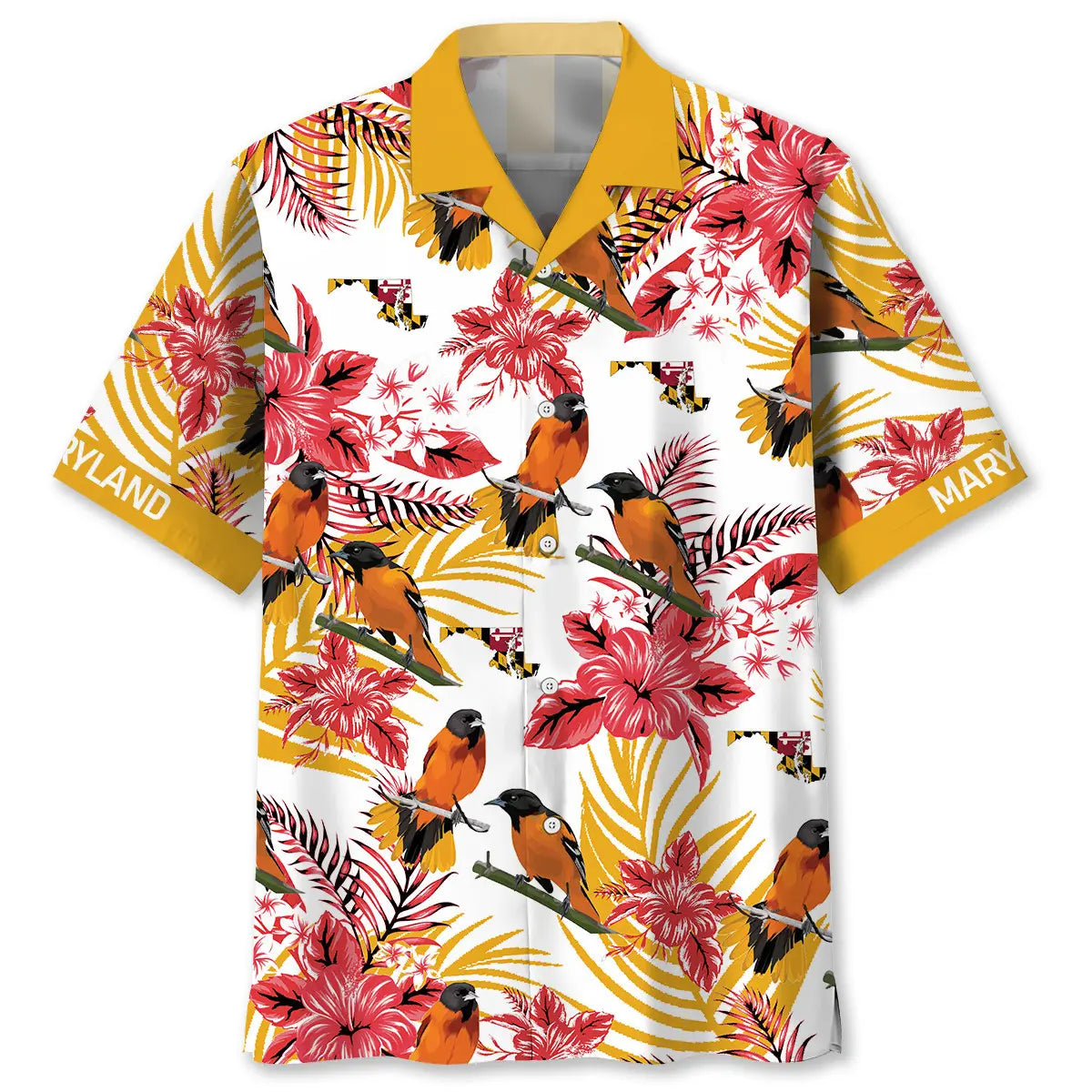 Hawaiian Shirt / Adults / S Maryland State Proud Hawaiian Shirt