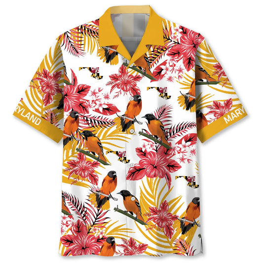 Hawaiian Shirt / Adults / S Maryland State Proud Hawaiian Shirt