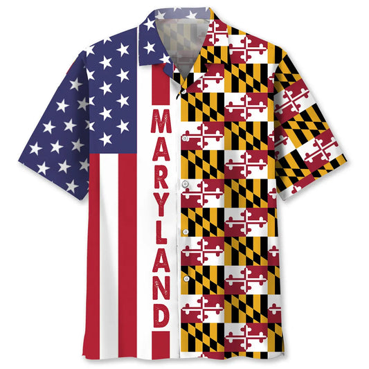 Hawaiian Shirt / Adults / S Maryland State Proud Hawaiian Shirt