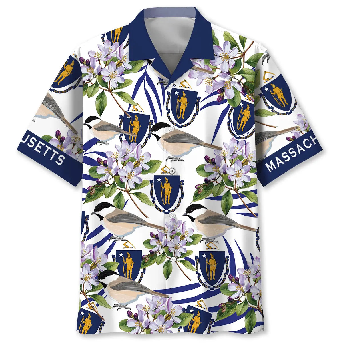 Hawaiian Shirt / Adults / S Massachusetts Hawaiian Shirt