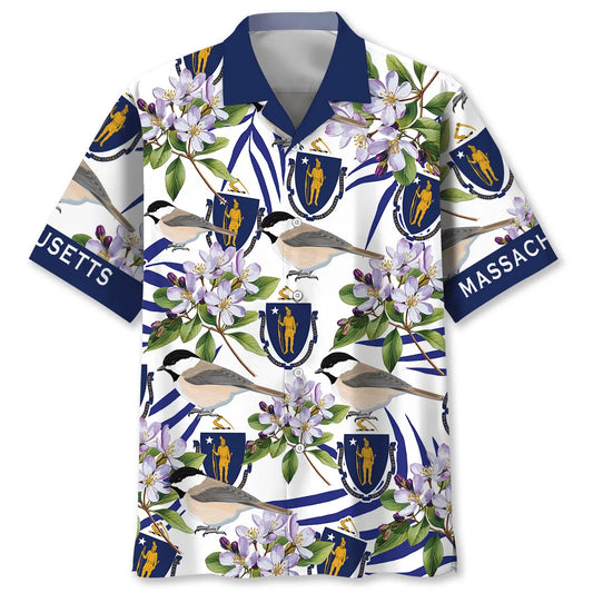 Hawaiian Shirt / Adults / S Massachusetts Hawaiian Shirt