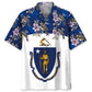 Hawaiian Shirt / Adults / S Massachusetts Proud Hawaiian Shirt