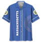 Hawaiian Shirt / Adults / S Massachusetts State Love Hawaiian Shirt