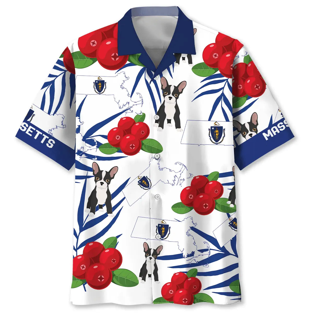 Hawaiian Shirt / Adults / S Massachusetts State Proud Hawaiian Shirt