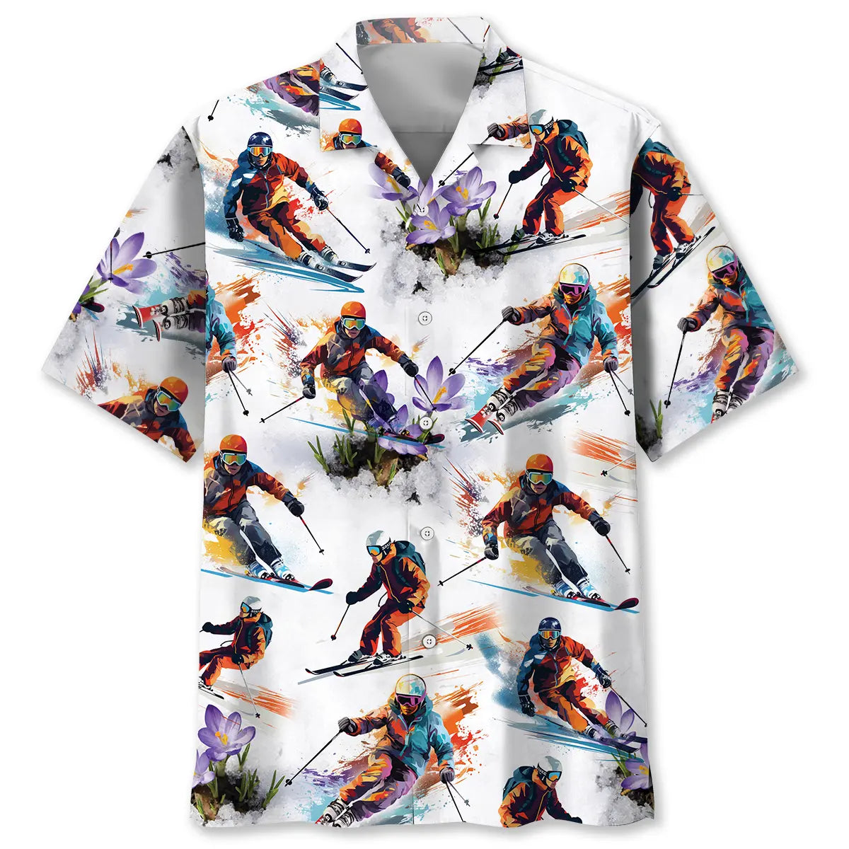 Hawaiian Shirt / Adults / S Master Skiing Hawaiian Shirt