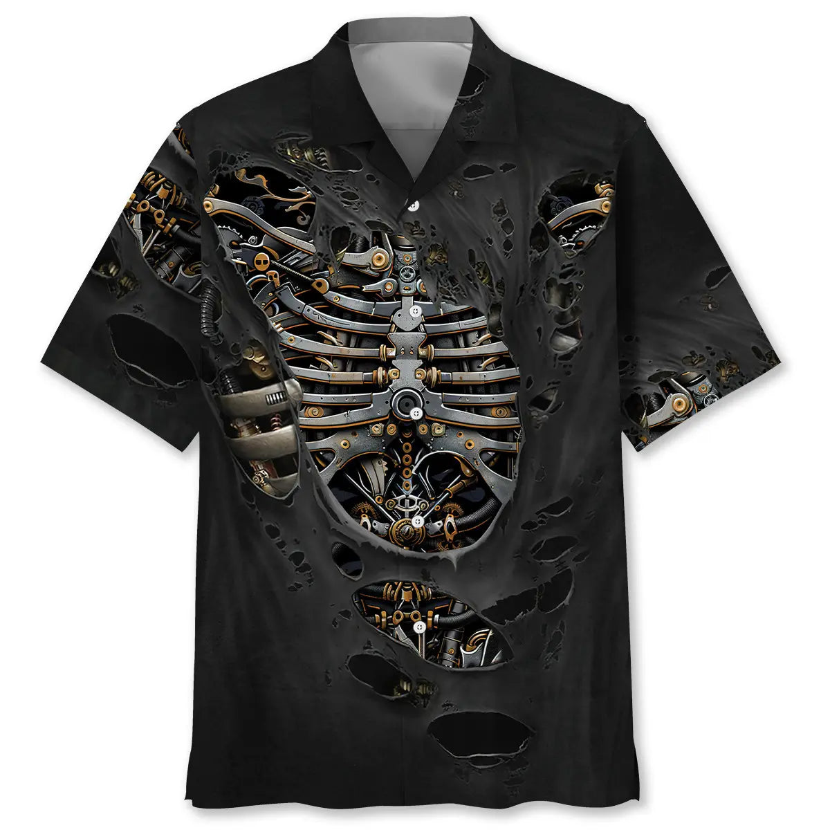Hawaiian Shirt / Adults / S Mechanic From Bones Hawaiian Shirt