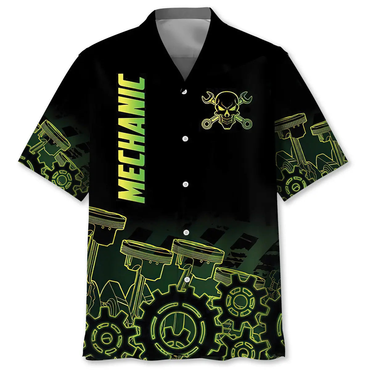 Hawaiian Shirt / Adults / S Mechanic Neon Hawaiian Shirt