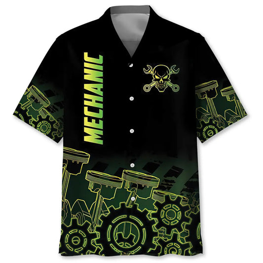 Hawaiian Shirt / Adults / S Mechanic Neon Hawaiian Shirt