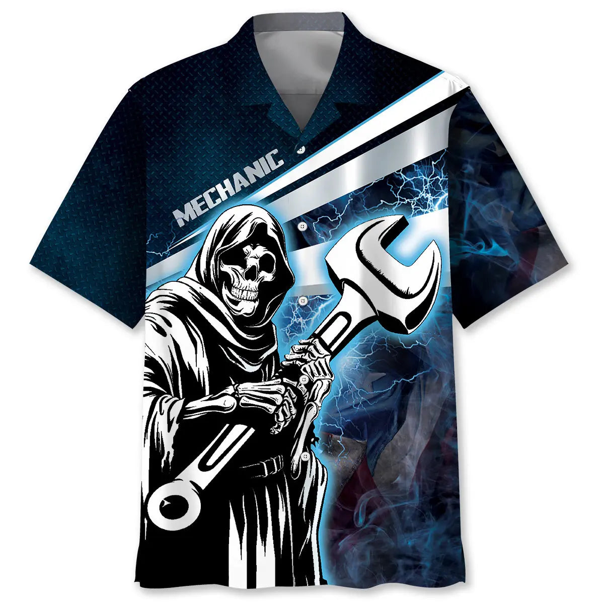 Hawaiian Shirt / Adults / S Mechanic Reaper Hawaiian Shirt