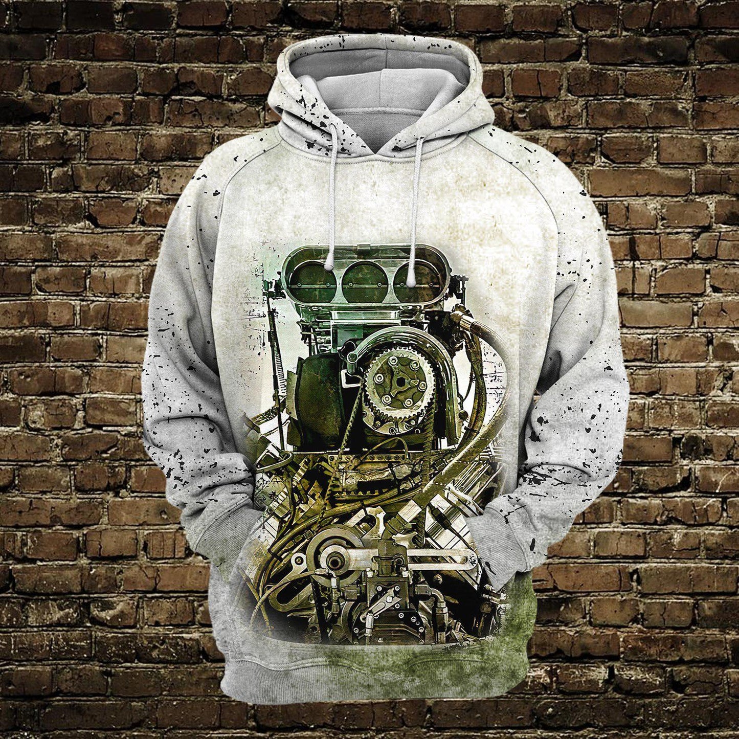 Mechanic White Style Art - 3D Hoodie