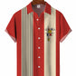 Hawaiian Shirt / Adults / S Men's 50s Retro Geometric Casual Bowling Hawaiian Shirt