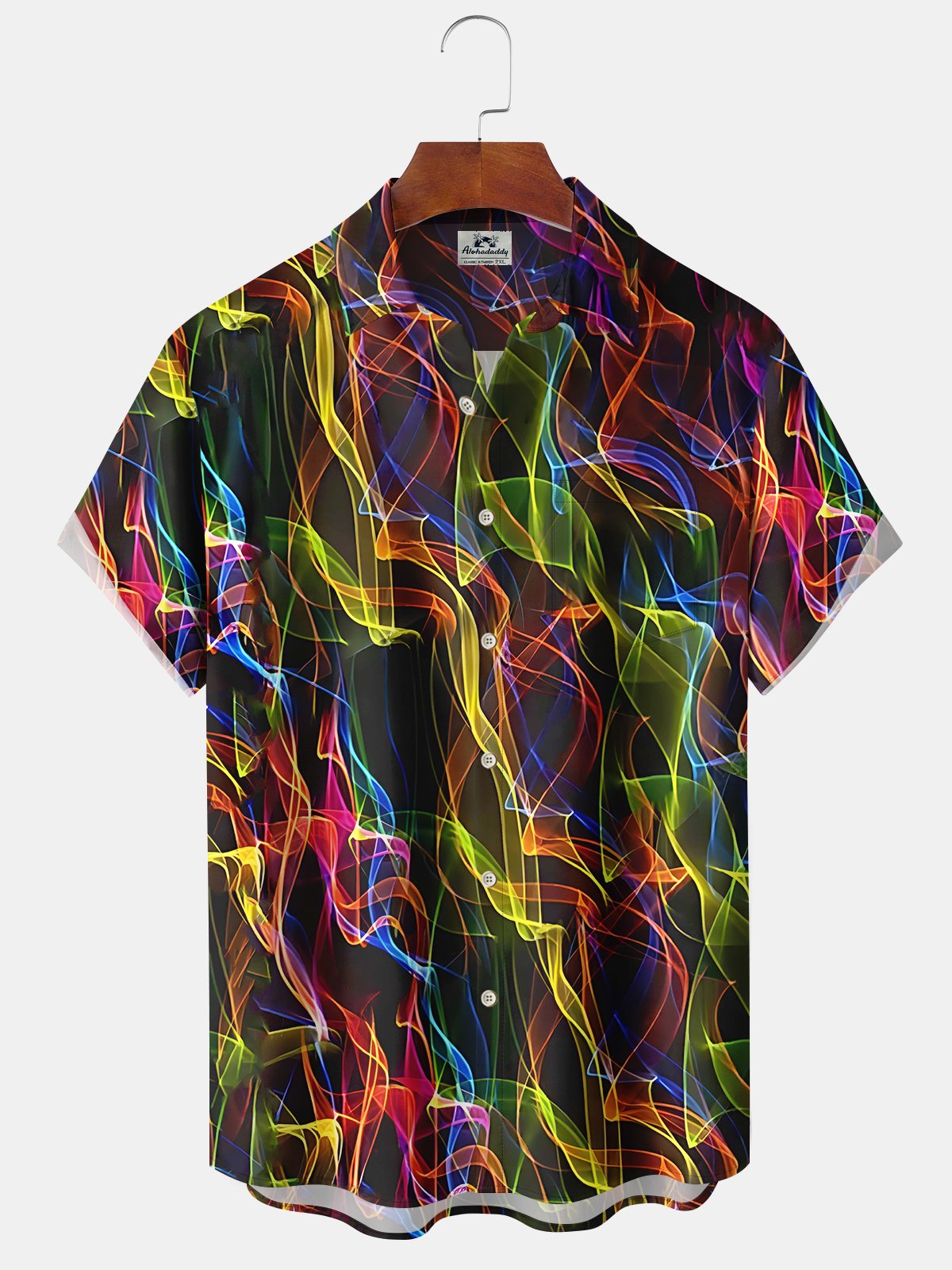 Hawaiian Shirt / Adults / S Men's Abstract Colorful Casual Hawaiian Shirt