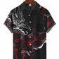 Hawaiian Shirt / Adults / S Men's Abstract Eastern Dragon Illustration Casual Hawaiian Shirt