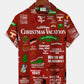 Men's Christmas Vacation Hawaiian Shirt Vintage Griswold Xmas Holiday