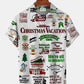 Hawaiian Shirt / Adults / S Men's Christmas Vacation Hawaiian Shirt Vintage Griswold Xmas Holiday