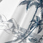 Mens Coconut Print Lapel Loose Trendy Hawaiian Shirt