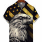 Hawaiian Shirt / Adults / S Men's Flag Eagle Vintage Hawaiian Shirt