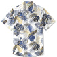 Hawaiian Shirt / Adults / S Men's Hawaiian Resort Tropical Floral Gold Beach Aloha Hawaiian Shirt