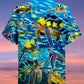 Men's Hawaiian Turtle And Fish Print Hawaiian Shirt