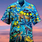 Hawaiian Shirt / Adults / S Men's Hawaiian Turtle And Fish Print Hawaiian Shirt
