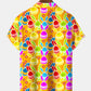 Men's Holiday Cartoon Easter Bunny Hawaiian Shirt