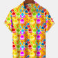 Hawaiian Shirt / Adults / S Men's Holiday Cartoon Easter Bunny Hawaiian Shirt