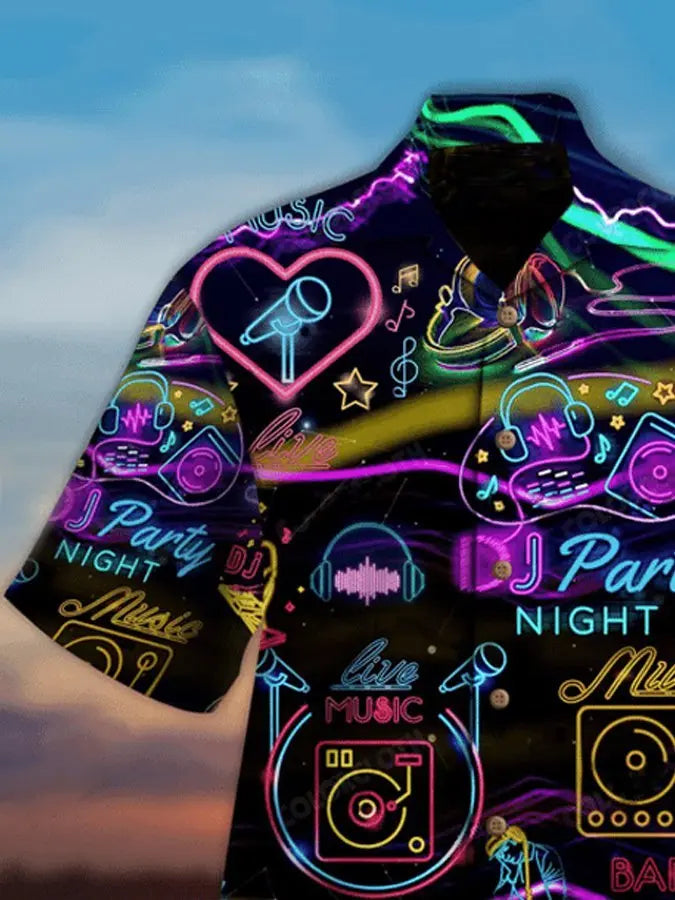 Men's Life Is Better With Dj Neon Hawaiian Shirt
