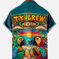 Men's Parrot Tiki Bar Print Loose Hawaiian Shirt