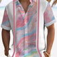 Hawaiian Shirt / Adults / S Men's Retro Gradient Contrast Print Hawaiian Shirt