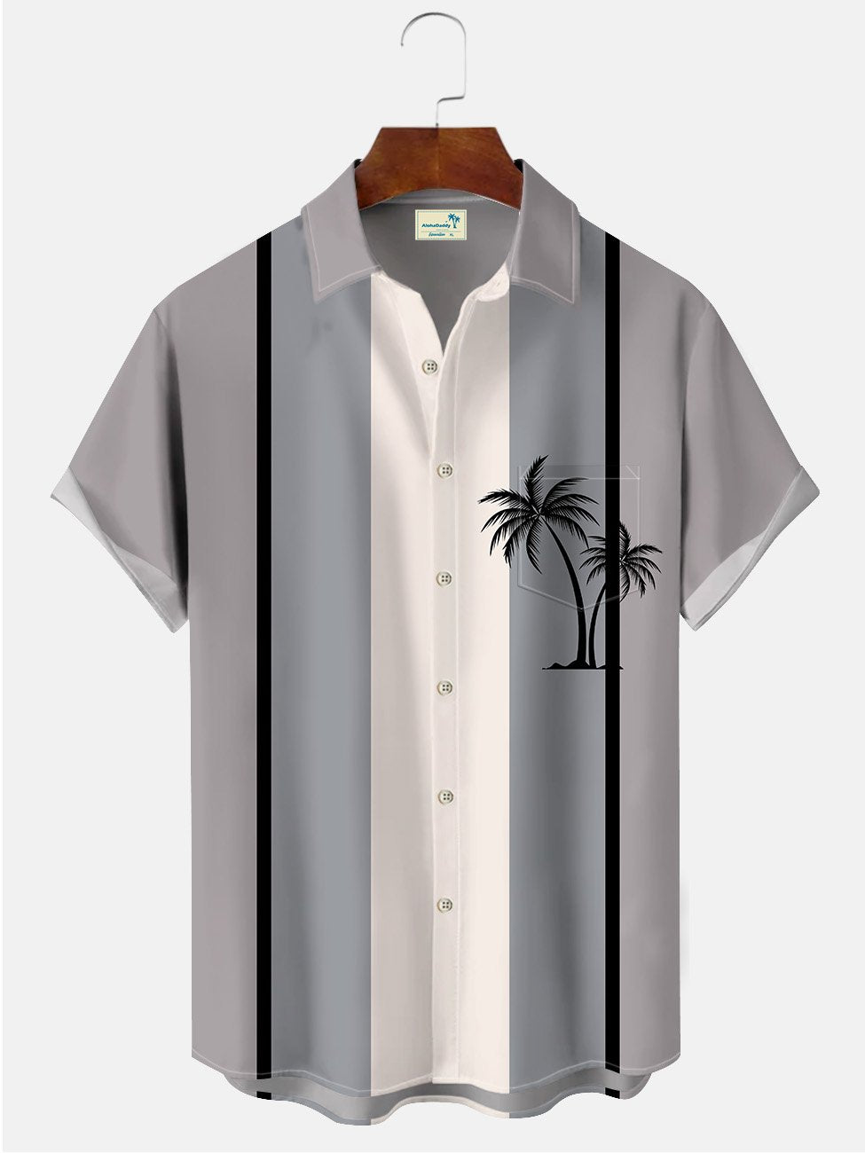Hawaiian Shirt / Adults / S Men's Summer Coconut Tree Vintage Bowling Hawaiian Shirt