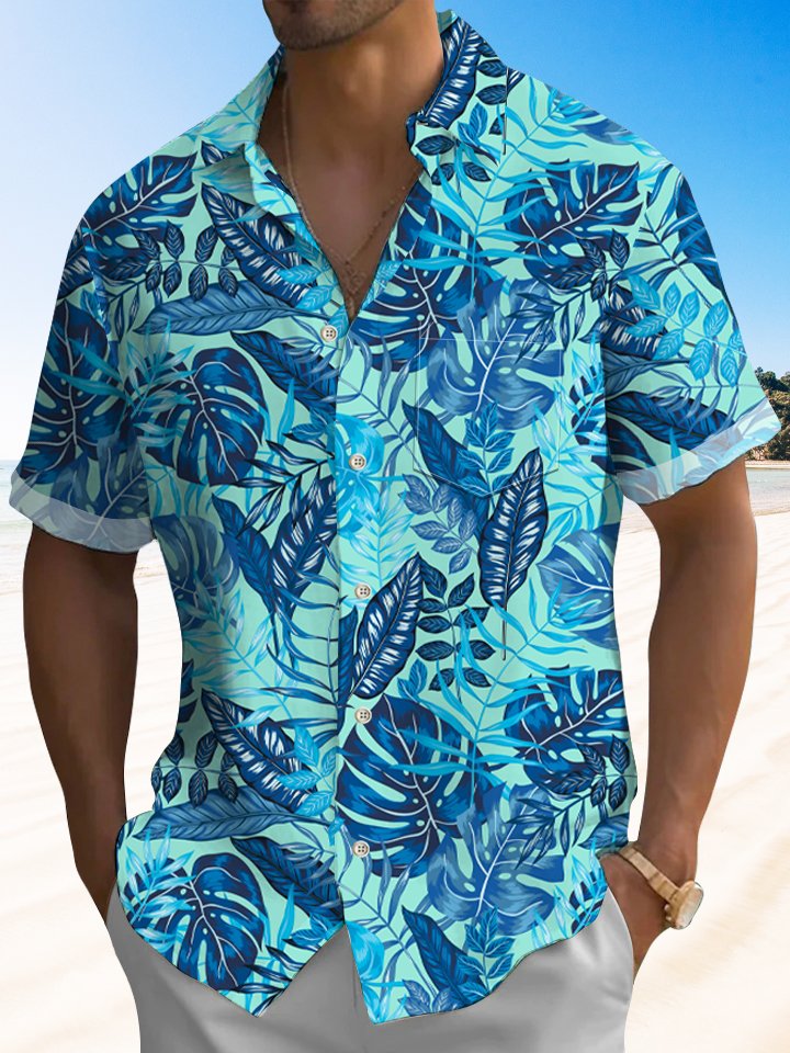 Men's Tropical Leaves Hawaiian Shirt