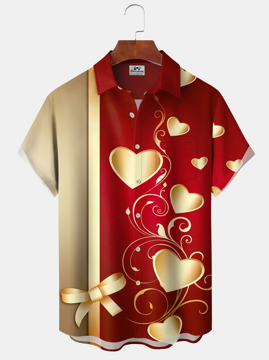 Hawaiian Shirt / Adults / S Men's Valentine Collection Holiday Hawaiian Shirt