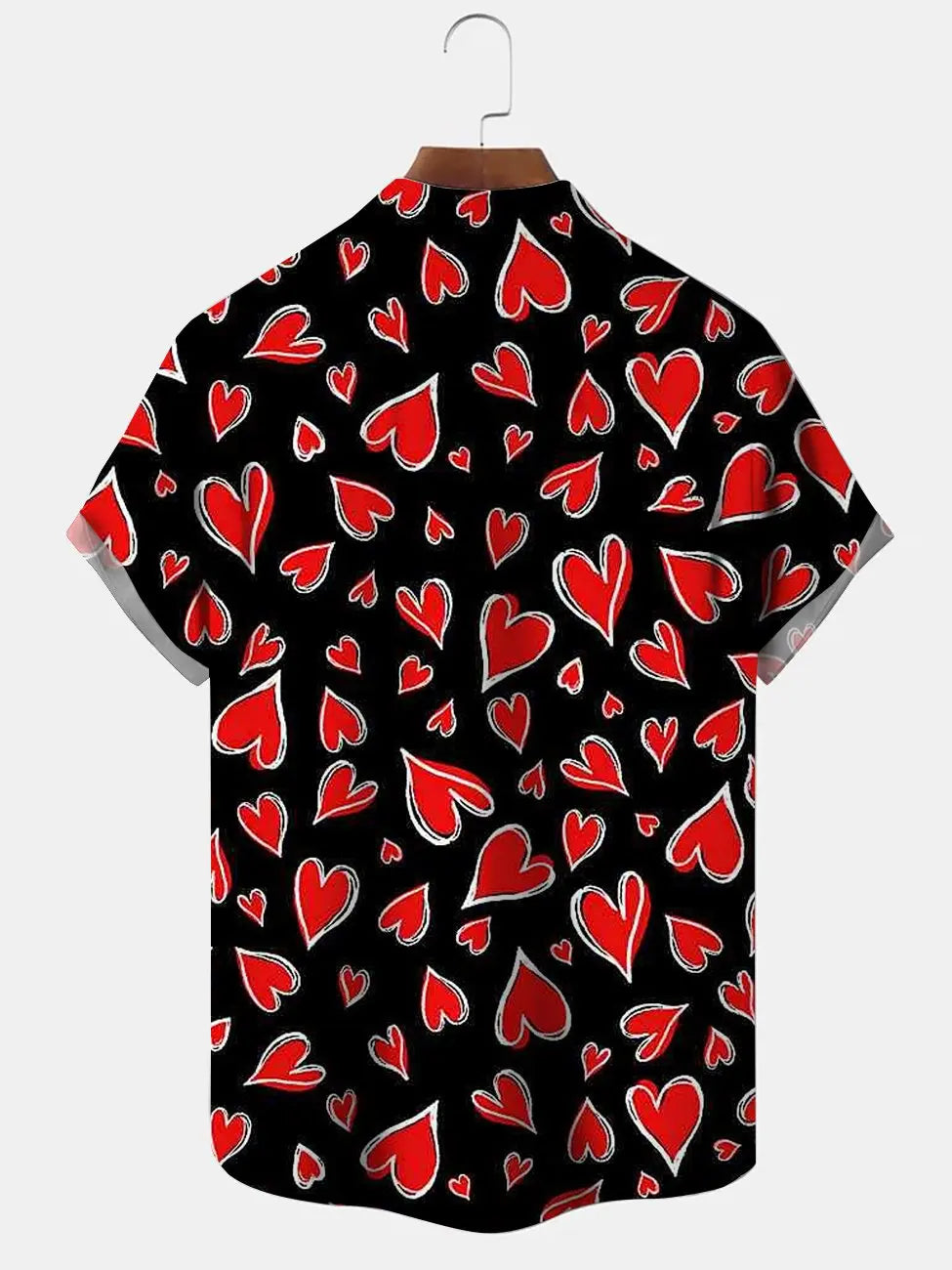 Men's Valentine's Day Heart Hawaiian Shirt